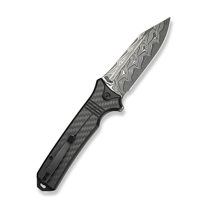 Ніж складаний туристичний Civivi Neurohaptic, (9.5 см) Damascus / Carbon Fiber & G10 