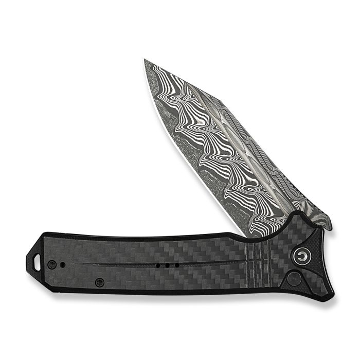 Ніж складаний туристичний Civivi Neurohaptic, (9.5 см) Damascus / Carbon Fiber & G10 