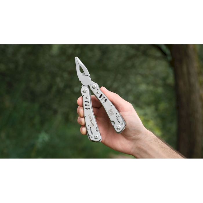 Мультитул Ganzo G301, (16.5 см) 26 функцій, сірий + біти та чохол