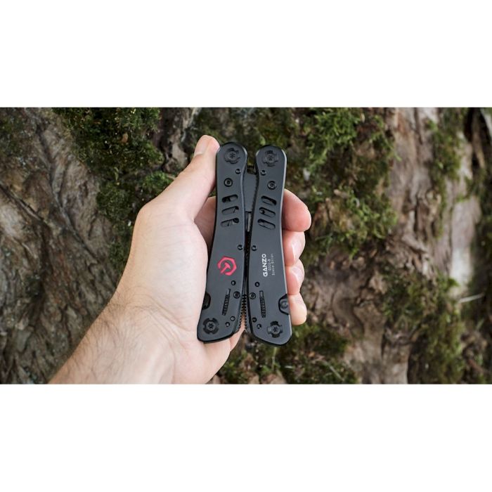 Мультитул Ganzo G302-В, (16.5 см) 26 функцій, чорний + біти та чохол