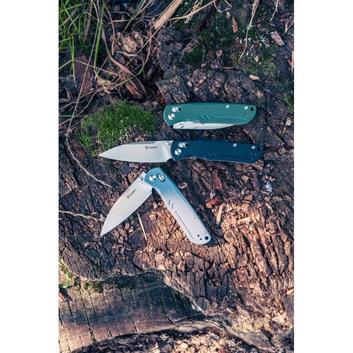 Ніж складаний туристичний Ganzo G771 (8.8 см) D2 / G10 сірий