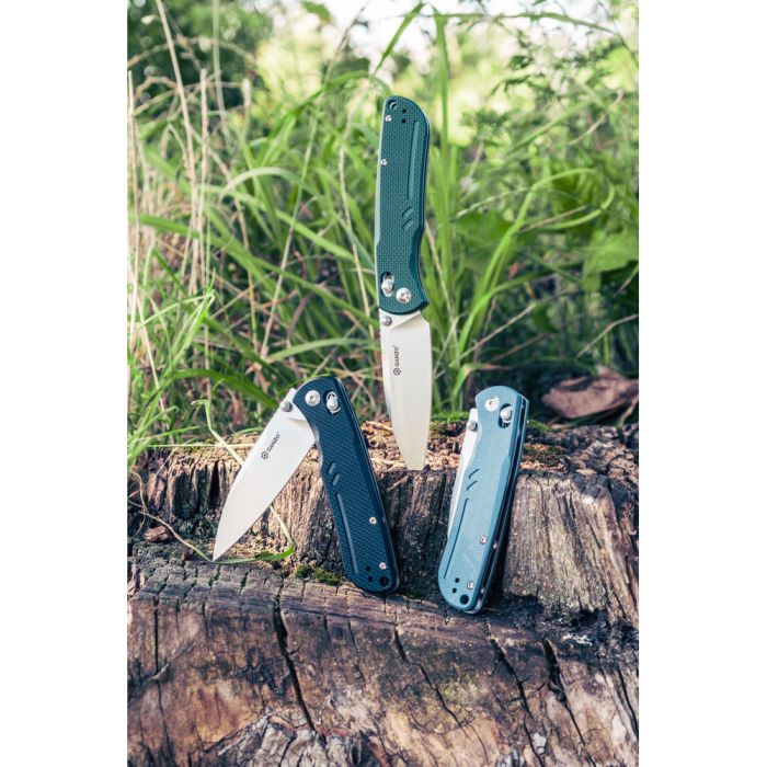 Ніж складаний туристичний Ganzo G771 (8.8 см) D2 / G10 зелений
