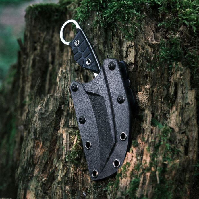 Ніж фіксований туристичний Ruike FS68, (8.6 см) 14C28N / G10 чорний