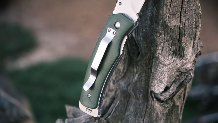 Ніж складаний туристичний Ganzo G618 (8 см) 440C / ABS  зелений