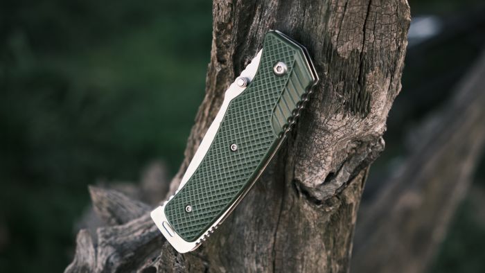 Ніж складаний туристичний Ganzo G618 (8 см) 440C / ABS  зелений