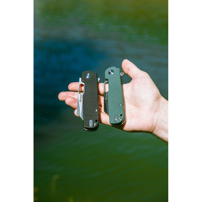Ніж складаний туристичний Ganzo G770 (8.8 см) D2 / G10 зелений