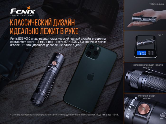 Ліхтар ручний Fenix E35 V3.0