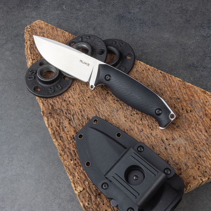 Ніж фіксований мисливський Ruike Jager F118-B, (11 см) 14C28N / G10 чорний
