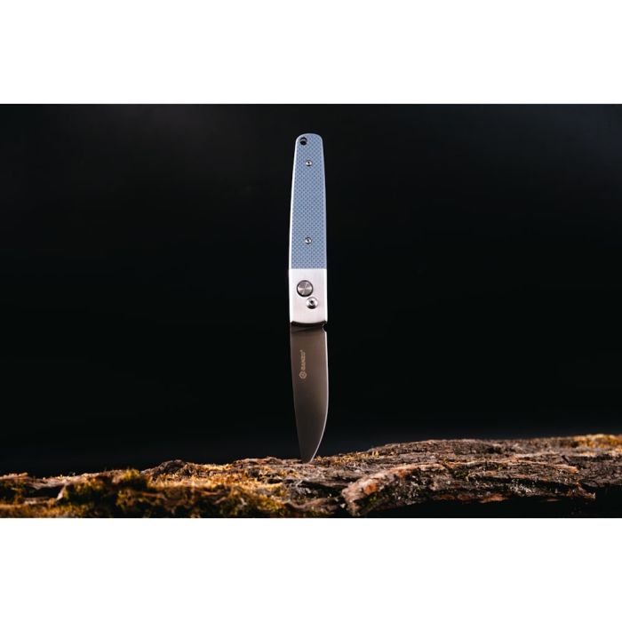 Ніж складаний туристичний Ganzo G7211 (8.5 см) 440С / G10 сірий