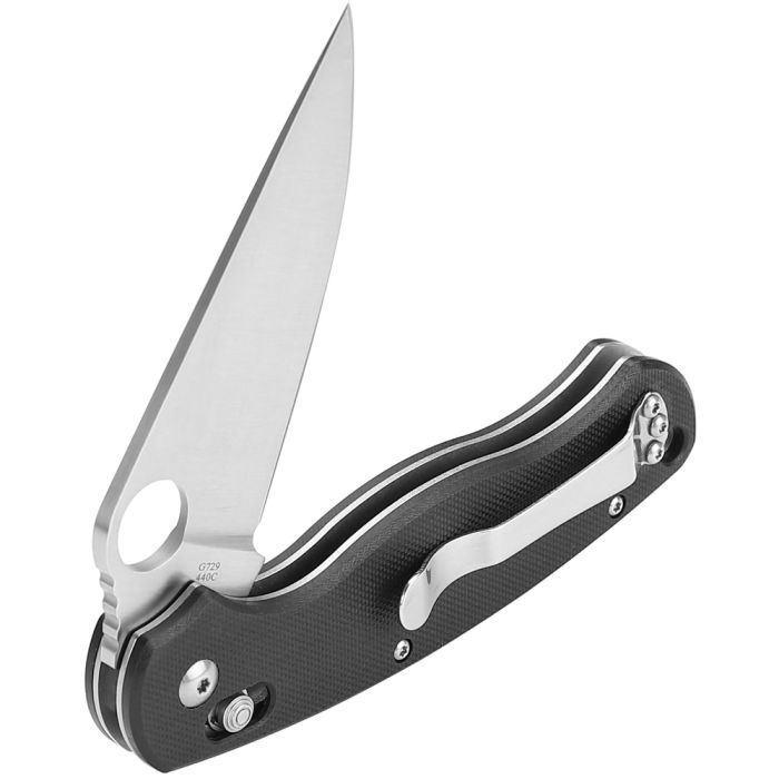 Ніж складаний туристичний Ganzo G729 (8.7 см) 440C / G10 чорний
