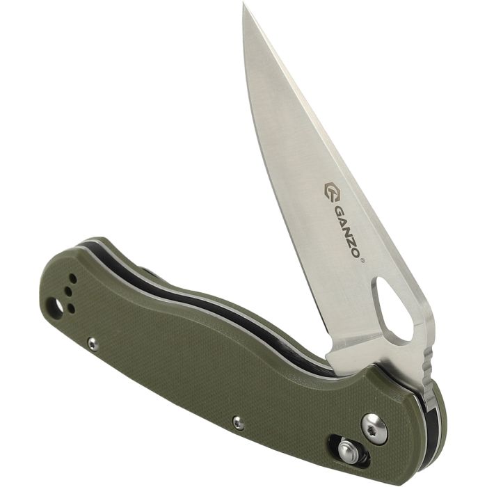 Ніж складаний туристичний Ganzo G729 (8.7 см) 440C / G10 зелений