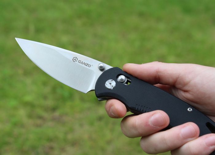Ніж складаний туристичний Ganzo G7531 (8.9 см) 440С / G10 чорний
