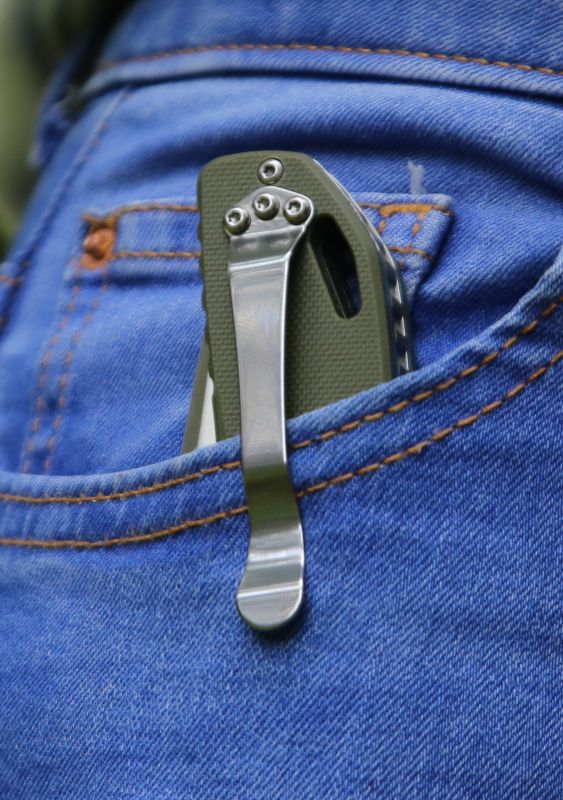 Ніж складаний туристичний Ganzo G7531 (8.9 см) 440С / G10 зелений