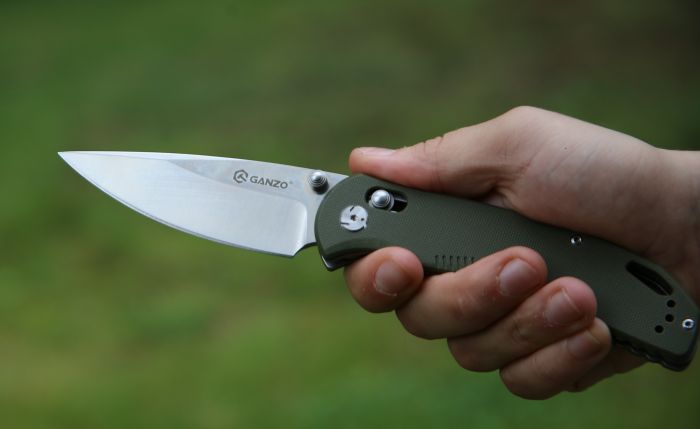 Ніж складаний туристичний Ganzo G7531 (8.9 см) 440С / G10 зелений