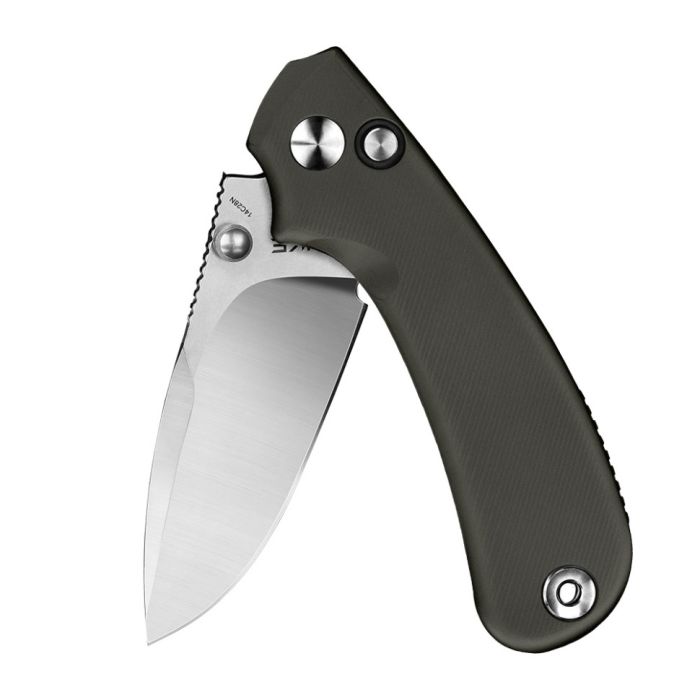 Ніж складаний кишеньковий Ruike P736-AK, (7.5 см) 14C28N / алюміній, сірий 