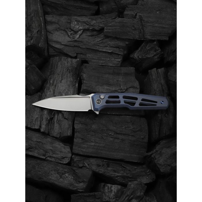 Ніж складаний туристичний Weknife Dressytak (8.6 см) Bohler M390 / Titanium синій