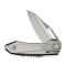 Ніж складаний туристичний Weknife Bogey (9.3 см) Bohler M390 / Titanium сірий
