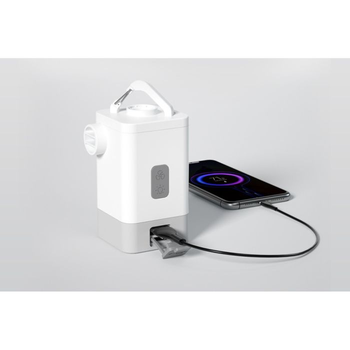 Насос-ліхтар-powerbank кемпінговий Flextail Max Pump 2 Plus, білий
