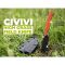 Ніж фіксований кишеньковий Civivi High Grass Field Knife (7,4 см) 14C28N / G10 помаранчевий з чохлом