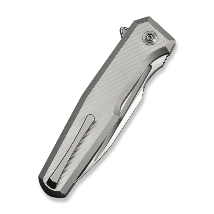 Ніж складаний туристичний Weknife Dressytak (8.6 см) Bohler M390 / Titanium сірий