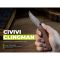 Ніж складаний кишеньковий Civivi Clingman (7.6 см) Damascus / Guibourtia Wood дерево