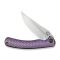 Ніж складаний туристичний Weknife Dracarys, (9.1 см) Böhler M390 / титан 6AL4V фіолетовий/золотий