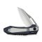 Ніж складаний туристичний Weknife Bogey (9.3 см) Bohler M390 / Titanium синій