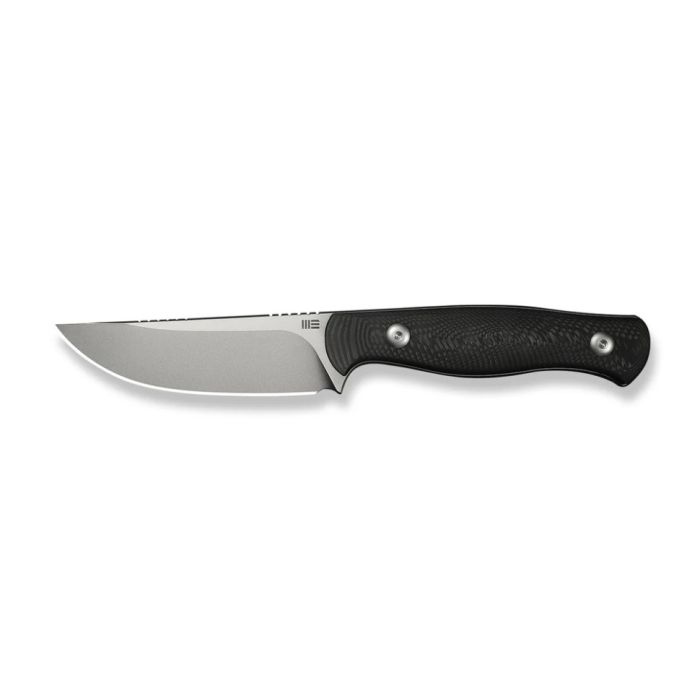 Ніж фіксований туристичний Weknife Notchline, (8.7 см) CPM S35VN /Carbon Fiber чорний з чохлом
