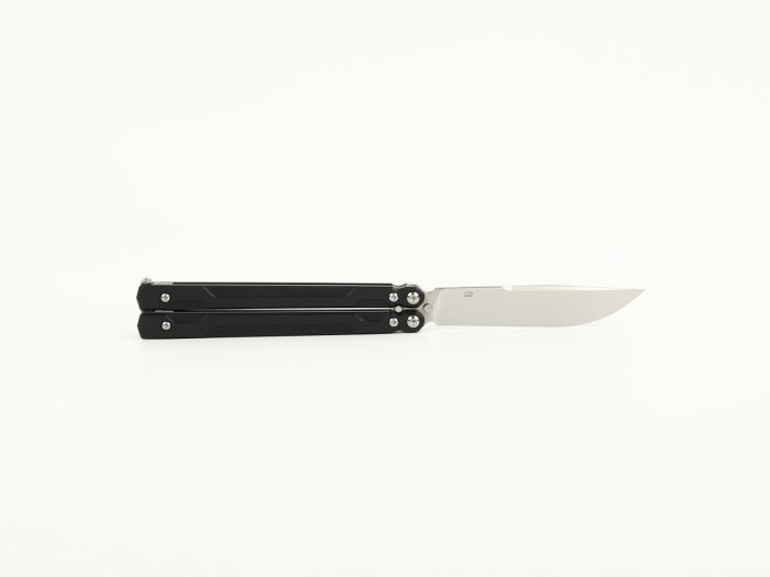 Нiж метелик (балiсонг) Ganzo G766 (8.9 см) 440С / G10 чорний