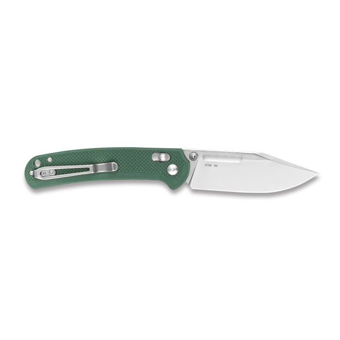 Ніж складаний туристичний Ganzo G768 (8.8 см) D2 / G10 синьо-зелений