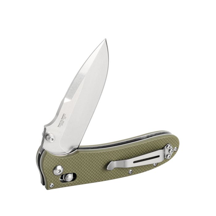 Ніж складаний туристичний Ganzo D704 (8.5 см) D2 / G10 зелений