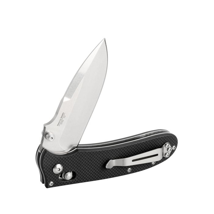 Ніж складаний туристичний Ganzo D704 (8.5 см) D2 / G10 чорний