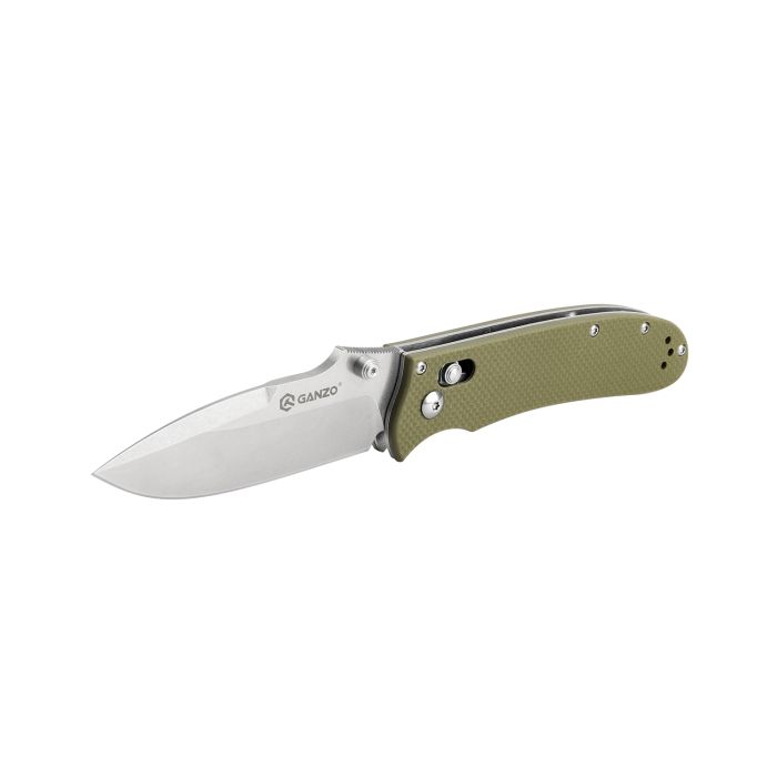 Ніж складаний туристичний Ganzo D704 (8.5 см) D2 / G10 зелений