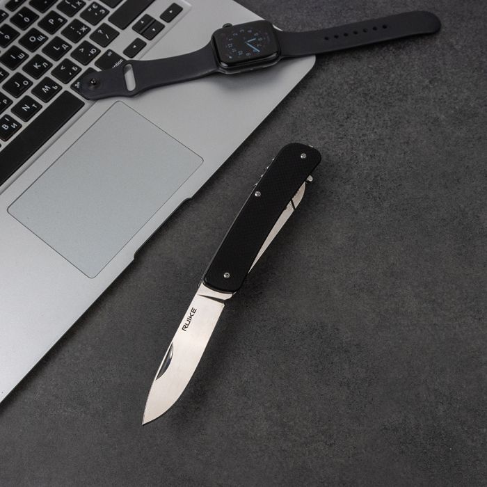 Багатофункціональний ніж Ruike Trekker LD32-B, (8.5 см) 12C27 / G10 чорний, 11 інстр.