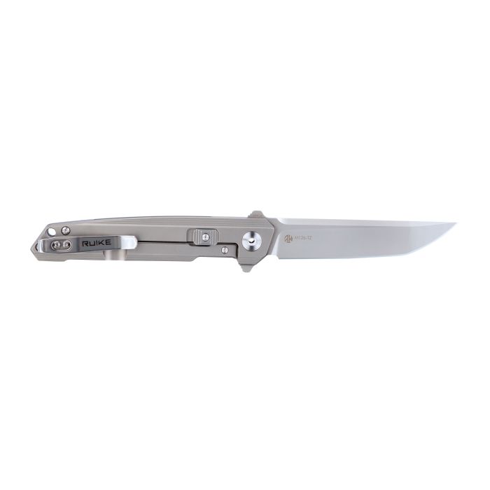 Ніж складаний туристичний Ruike M126-TZ, (9.1 см) steel 154СМ / TC4 (титан) сірий