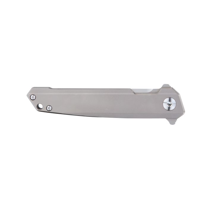 Ніж складаний туристичний Ruike M126-TZ, (9.1 см) steel 154СМ / TC4 (титан) сірий