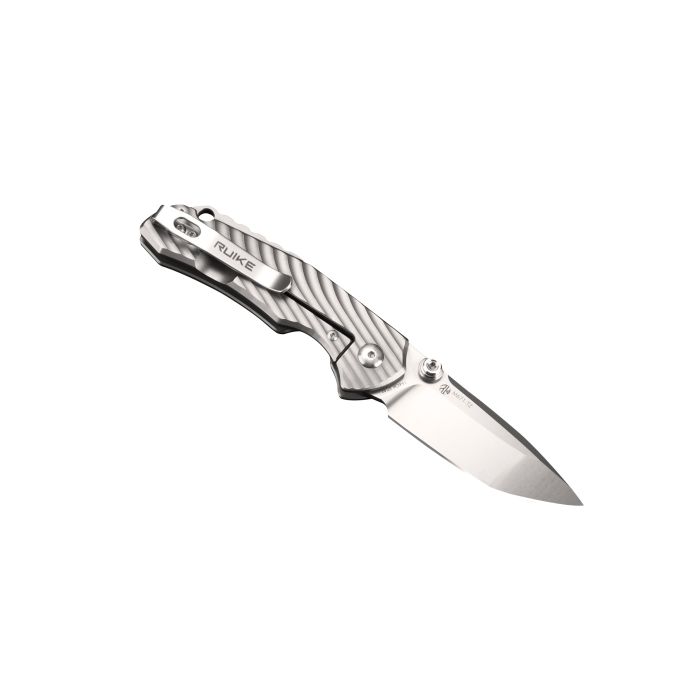 Ніж складаний кишеньковий Ruike M671-TZ, (7 см) steel 154СМ / TC4 (титан) сірий