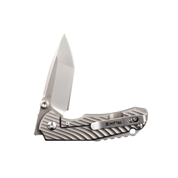 Ніж складаний кишеньковий Ruike M671-TZ, (7 см) steel 154СМ / TC4 (титан) сірий