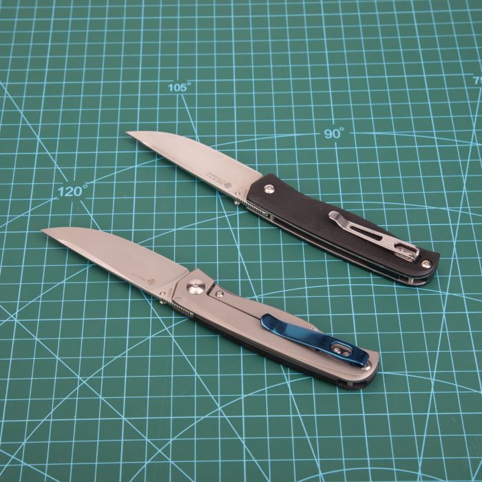 Ніж складаний кишеньковий Ruike M662-TZ, (7.4 см) steel 154СМ / TC4 (титан) + G10 чорний