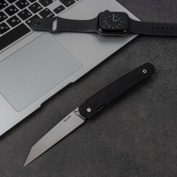 Ніж складаний туристичний Ruike Fang P865-B, (9.1 см) 14C28N / G10 чорний