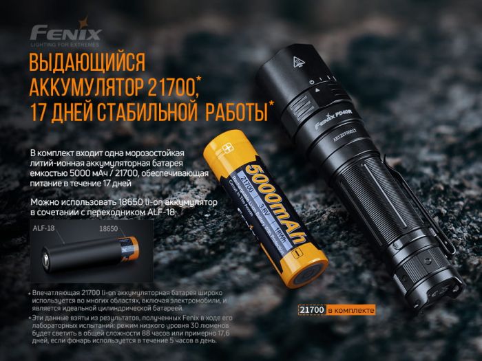 Ліхтар ручний Fenix PD40R V2.0