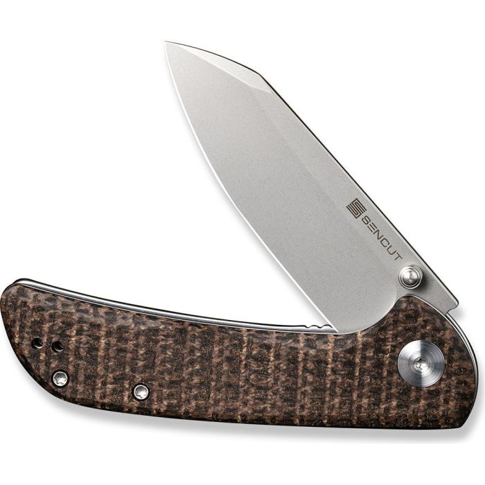 Ніж складаний кишеньковий Sencut Fritch, (7.6 см) 9Cr18MoV / Micarta коричневий