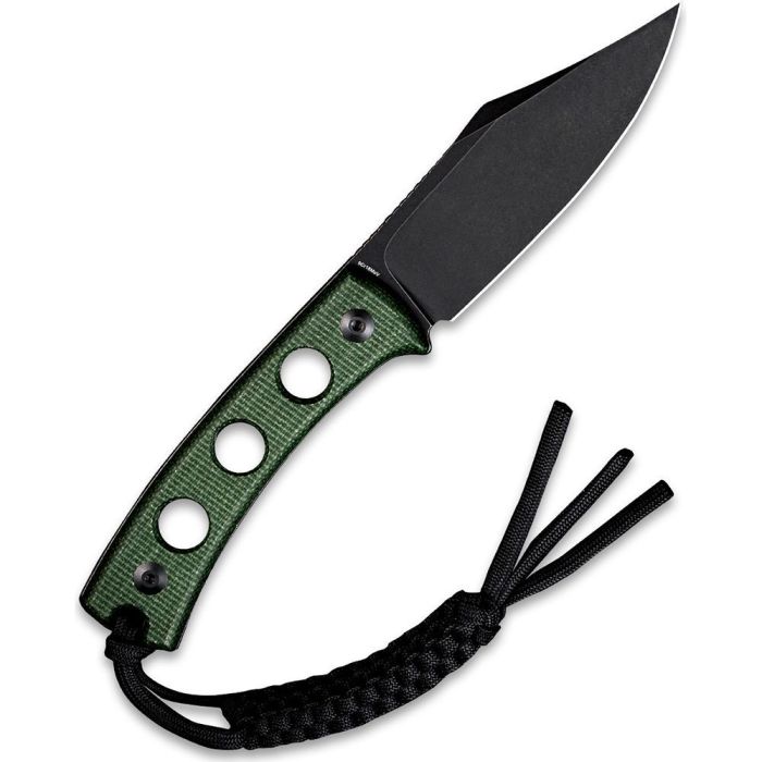 Ніж фіксований туристичний Sencut Waxahachie, (9.4 см) 9Cr18MoV / Micarta темно-зелений 