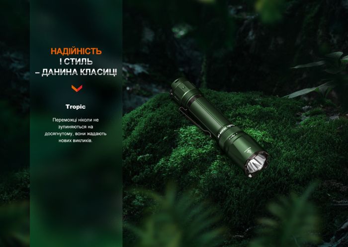 Ліхтар тактичний Fenix TK20R UE, сірий