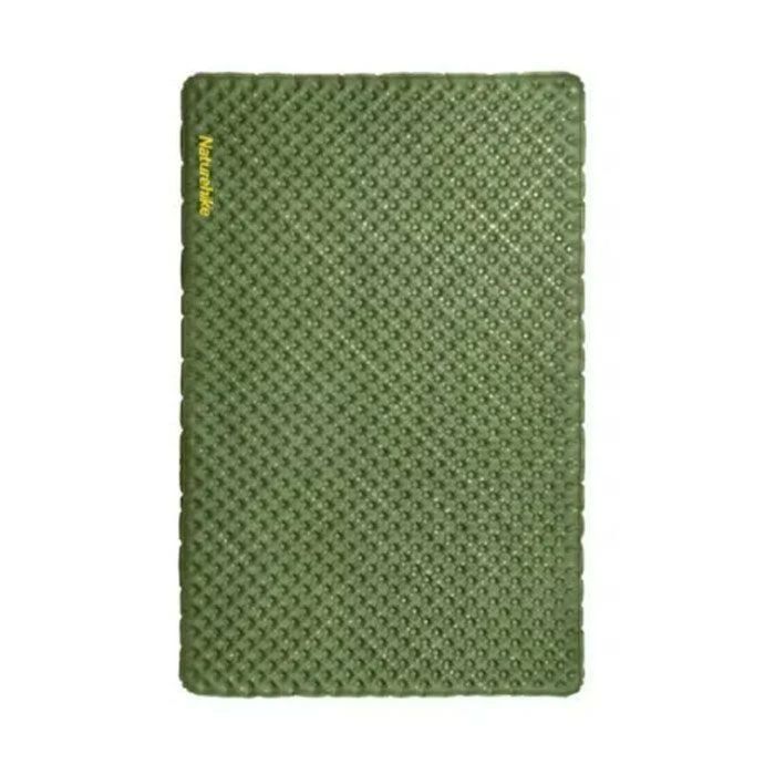 Матрац туристичний надувний двомісний  Naturehike CNK2450WS014, надлегкий, 200х132х8 см, зелений  із мішком для надування